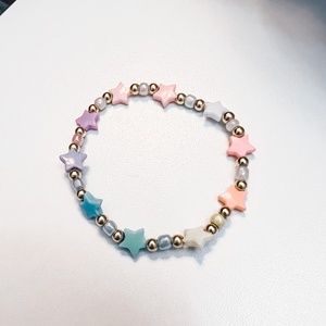Park & Beach Rainbow Star Beaded Bracelet- Size Small, Used Like New